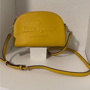NWT Kate Spade Tori Larchmont Avenue Logo Crossbody - Daffodil Yellow